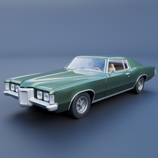 Pontiac grandiose prix 1969 voiture voitures véhicule loisir auto automobile roue classique sla fdm d'impression impression rc intérieur extérieur 3d print model - Mito3D