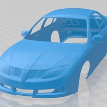 Pontiac fogo solar 2003 imprimível corpo carro 3d print model - Mito3D
