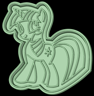 pony 12 biscotto taglierina 3d print model - Mito3D
