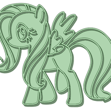 pony 18 cookie cutter my little 3d print model - Mito3D