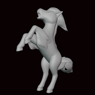 Ponyta Pokémon Zahl Statue Videospiel Videospiele Miniatur Skulptur Fan Art Figur Kanto 3d print model - Mito3D