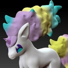 ponyta galar pokemon de pony ponita horse rainbow 3d print model - Mito3D
