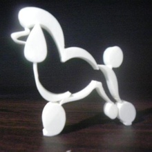 barboncino cane famiglia amore cani arte ufficiale animale scultura 3d print model - Mito3D
