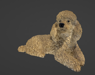 caniche estatua escanear perro 3d print model - Mito3D