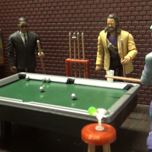 pool table 1 18 scale game action figures diorama 375 3d print model - Mito3D