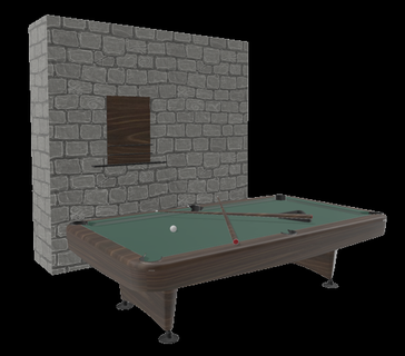 piscina mesa conjunto bar retro club billar palillos juego clasico bricolaje diy 3d print model - Mito3D