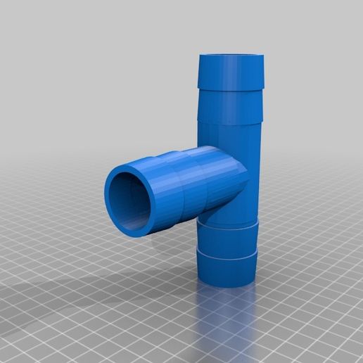 piscina tee 33mm 1 4 3mm personalizado intex manguera adaptador casa 3D print model - Mito3D