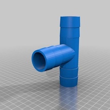 pool tee 33mm 1 4 3mm customized intex hose adapter household 3d print model - Mito3D