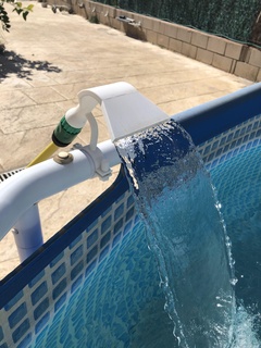 piscina agua canalón tubo cascada 3d print model - Mito3D