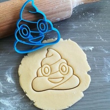 poop emoji cookie cutter fun baking dough shape kitchen bake cookies speculoos 3d print model - Mito3D