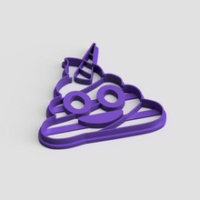 poop emoji cookie cutter various 3d print model - Mito3D