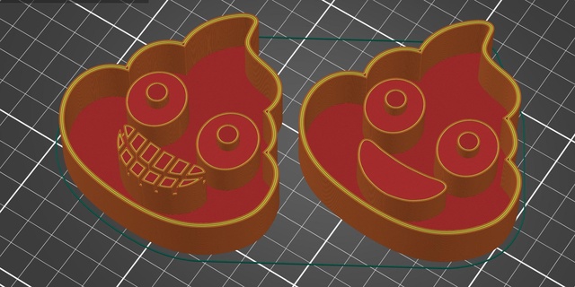 cacca emoji viso biscotto taglierina casa biscotti 3d print model - Mito3D