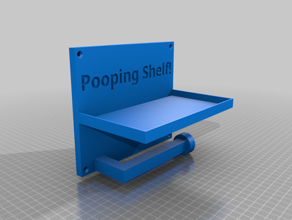 pooping shelf 3d print model - Mito3D