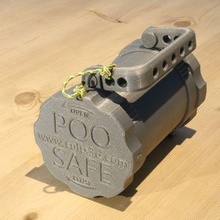 Poosafe cheiro livre cão cocô recipiente gadget excremento vira lata caça chien pooh 3d print model - Mito3D