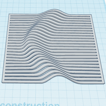 pop wave decor optical illusion modern art 3d print model - Mito3D