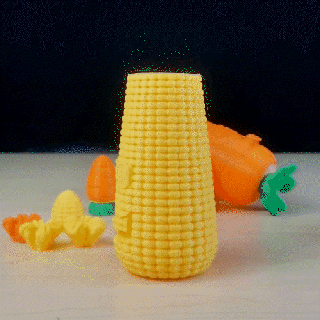 pop corn lanceur print in place Jeu blé jouets amusement gadget 3d print model - Mito3D