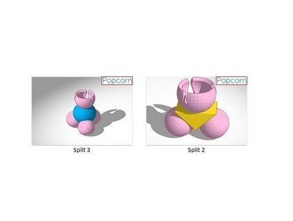 popcorn splits helping-hands parts 3d print model - Mito3D