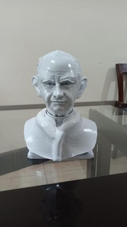 pope paul vi bust supports pla religious art catholicism vatican 3d printing sculpture church history papacy 3d print model - Mito3D