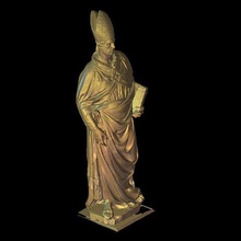 o papa religiosa busto arte 3d print model - Mito3D
