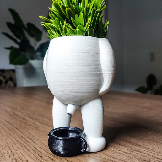 bout vase plante 3d impression modèle 3D print model - Mito3D