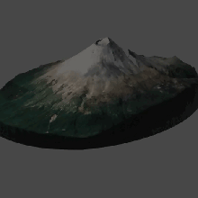 popocatepetl yanardağ Meksika volkanlar 3d print model - Mito3D