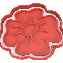 poppy cookie cutter remember remembrance day 3d print model - Mito3D