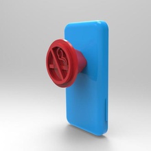 popsocket smoke gadget xyzchallenge 3d print model - Mito3D