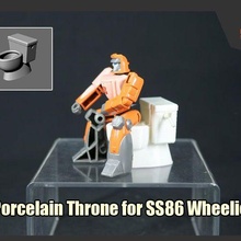 porcelain throne transformers ss86 wheelie 3d print model - Mito3D