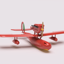 porco rosso savoia s21 de la aeronave art el anime avión aviación ghibli piloto plano al mar modelo 3d print model - Mito3D