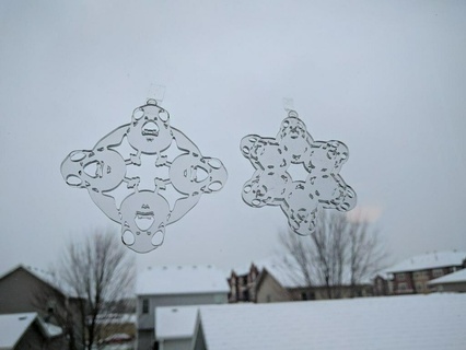 porg flocons neige découpe laser flocon guerres étoiles svg créatures 3d print model - Mito3D