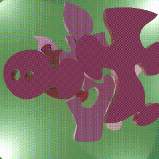 porcin porc Jeu maison enfant famille puzzles animaux Couleur 3d print model - Mito3D
