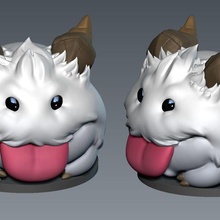 poro league legends lol alistar bull game champion character other statue sculpture miniatures figurines 3d print model - Mito3D