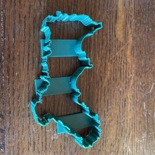 porquerolles cookie cutter 3d print model - Mito3D