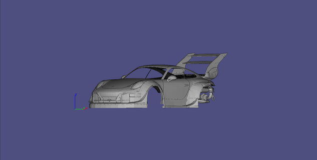 porscge gt3 rs 991 rwb Game car&vehicle 3d print model - Mito3D