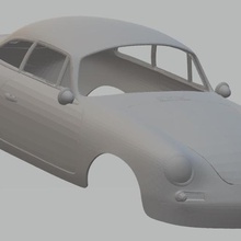 porsche 356 imprimible cuerpo del coche juego ranura scalextric shell rc radio el monitoreo tamiya miniz 1-10 1-32 1-18 1-24 3d print model - Mito3D