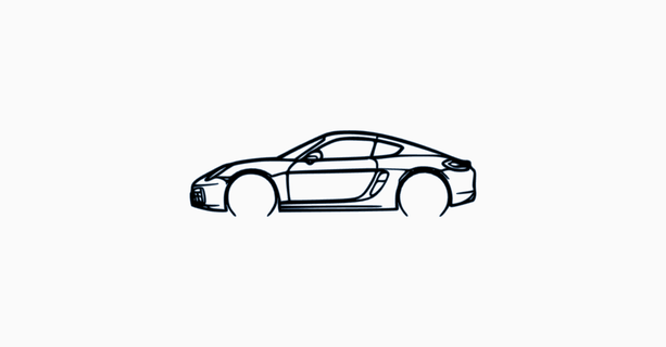 porsche 718 cayman gts 2015 wallhang car silhouette 911 gt3 model 992 gt2 gt2rs gt3rs 3d print model - Mito3D