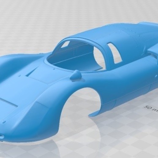 porsche 906 carrera 6 cupé 1966 imprimible cuerpo coche 3D print model - Mito3D