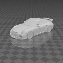 porsche 911 gt2 macchina 3d print model - Mito3D