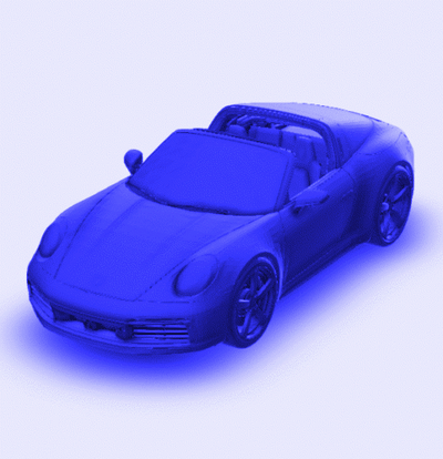 porsche 911 targa miras 2021 ev gt turbo araba yarış suv araç asfalt gta forza ralli derbi v8 çift turbolu spor dalları 3d print model - Mito3D
