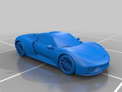 porsche 918 Game cars tunning detail only 3d print model - Mito3D