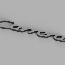 porsche Carrera Logo Schreibtisch 3d print model - Mito3D