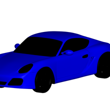 Porsche caimão 3d print model - Mito3D