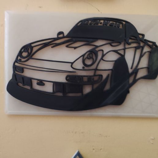 Porsche logo kariyer araba simülatör 3D print model - Mito3D