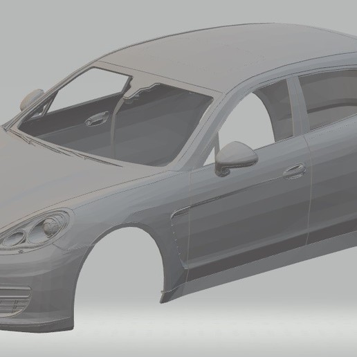 porsche panamera druckbare Körper Auto Spiel bedruckbar ist slot scalextric shell rc radio die überwachung tamiya miniz 1-10 1-32 1-18 1-24 3D print model - Mito3D