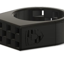 porsche anillo la joyería mens las carreras 3d print model - Mito3D