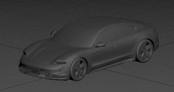 Porsche taycan turbo 2020 3d modèle stl impression 3d print model - Mito3D