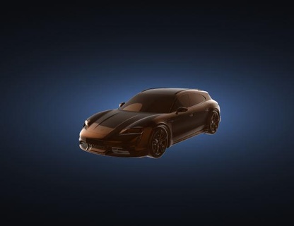 Porsche taycan turbo Cruz turismo 2022 Alemanha luxo negócios 3d modelo carro 3d print model - Mito3D