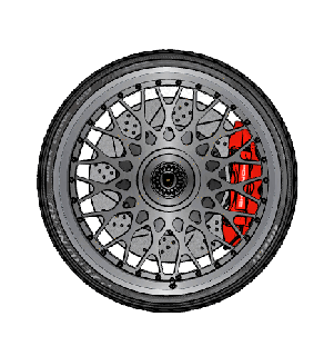 porsche ruote davanti posteriore pirelli pzero nero pneumatici ruota macchina dettaglio alto poli cerchio pneumatico gara Filo Accessori 3d print model - Mito3D