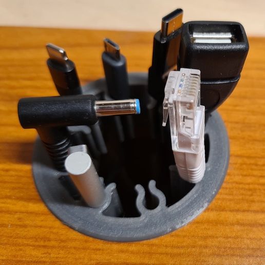 Porta havyar yuvarlak Scrivania kablo yönetici accessori yönetim sıra organizatör masaüstü teller Kulp destek ofis sipariş gider cavo Fairlead 3D print model - Mito3D