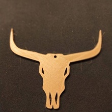 porta chaves chaveiro búfalo crânio gadget chiave Inglês ferro adereços bullone cassete 3d print model - Mito3D